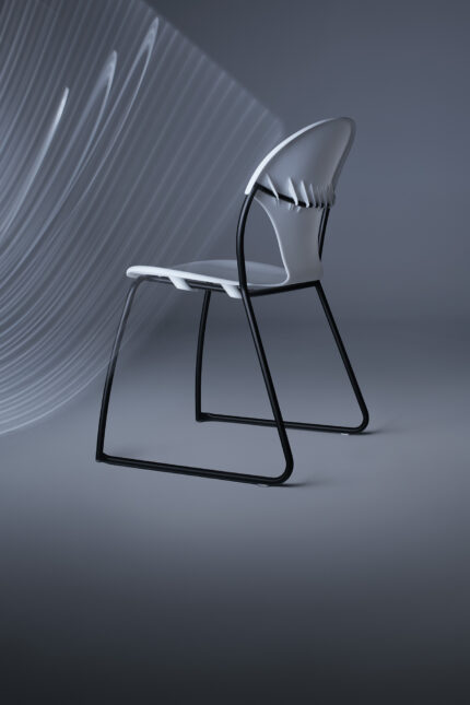 Chela American-made steel chair
