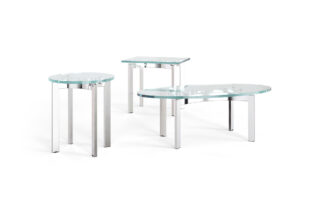 curvare glass occasional table