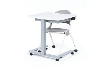 darby ergonomic adjustable height table, simon nesting chair