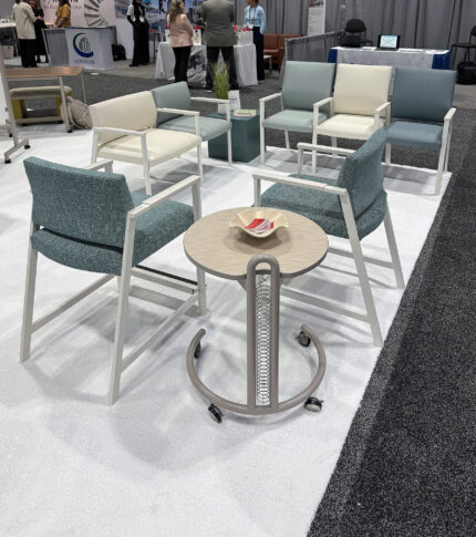 interplay rover mobile station, socius healthcare lounge chair