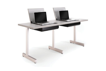 Uno2 table with laptop locker