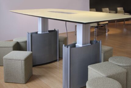 elements conference table, ollie storage stool
