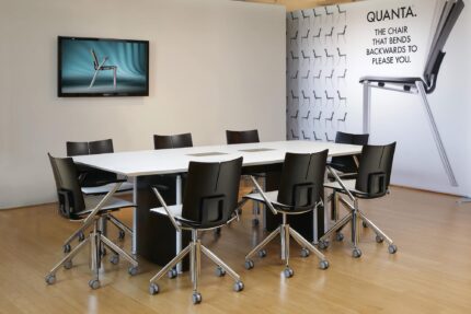 elements conference table, quanta task chair