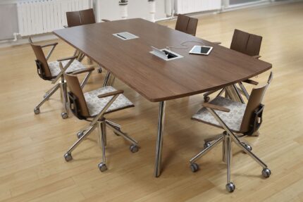 paces conference training table, quanta task chair, in-surface power bay