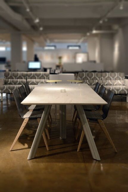 paces conference training table, quanta max sustainable chair