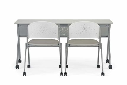 tod steel training table, simon nesting chair