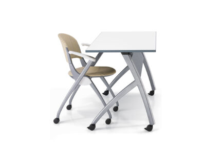 tod steel training table, simon nesting chair
