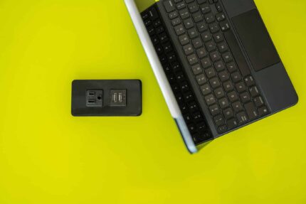 table with mini-tap in-surface power