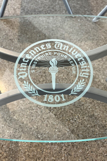 curvare glass occasional table