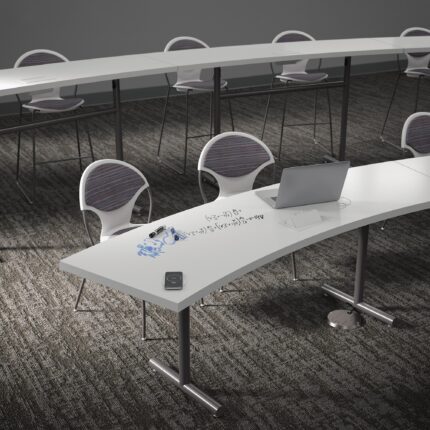 performance american-made training table, chela American-made steel chair