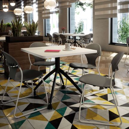 ty mobile multipurpose table, chela steel chair