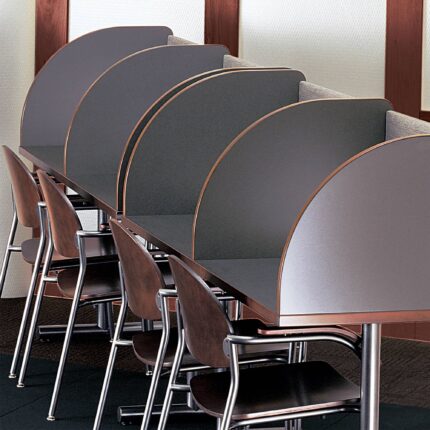 performance american-made training table, companion steel chair