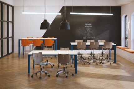 eliga commercial table, quanta max chair