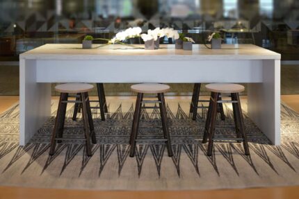 parsons communal table, maker project seating