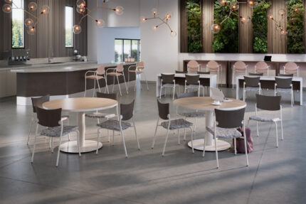 deci table, parsons communal table, companion american-made chair