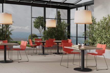 deci table, quanta max chair