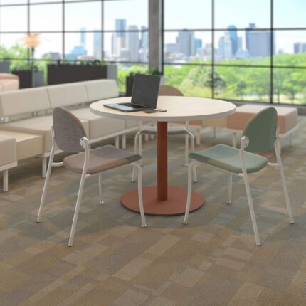 deci table, companion american-made chair, catwalk lounge chair