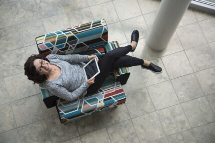 elly upholstered lounge chair