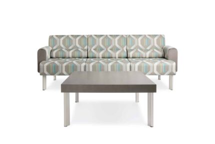 elly upholstered lounge chair and table