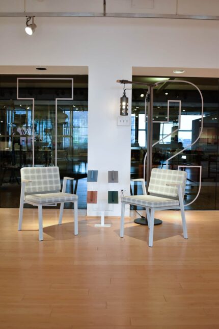 zayn lounge chair, maker project steel lighting
