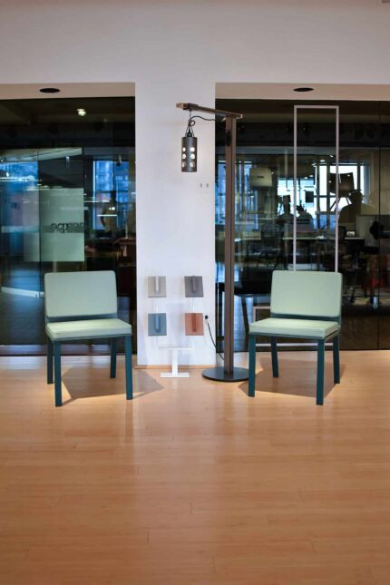 zayn lounge chair, maker project steel lighting