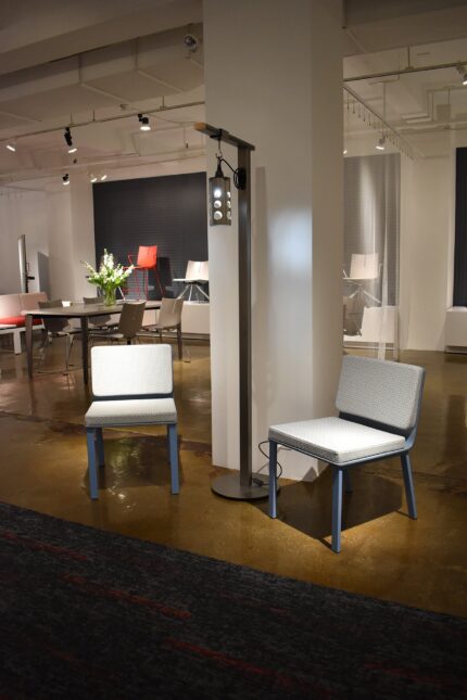 zayn lounge chair, maker project steel lighting