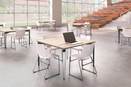 thea multipurpose table with power, quanta max chair