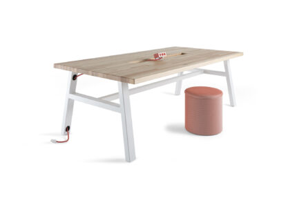 maker project tables, ollie storage stool
