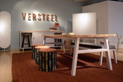 maker project tables and whiteboard, ollie storage stool