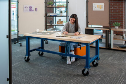 Rollic mobile furniture, maker project tables