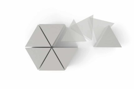 GeoMetrix corian occasional table