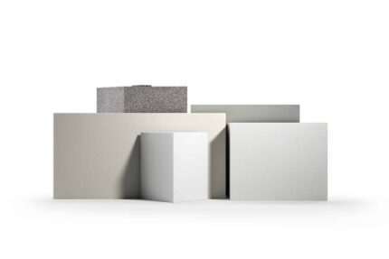 GeoMetrix corian occasional table with v charge wireless power
