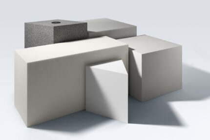 GeoMetrix corian occasional table with v charge wireless power