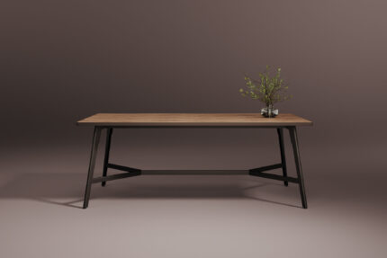 troupe steel leg table
