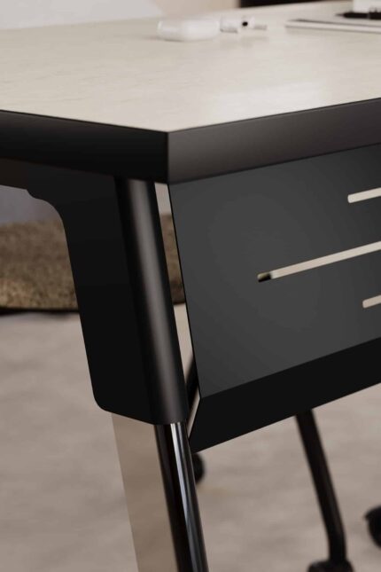 troupe steel leg table