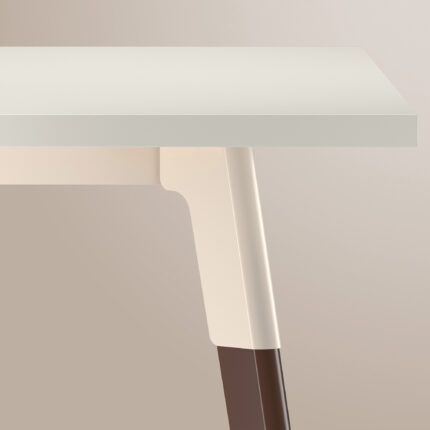 troupe steel leg table, troupe media wall