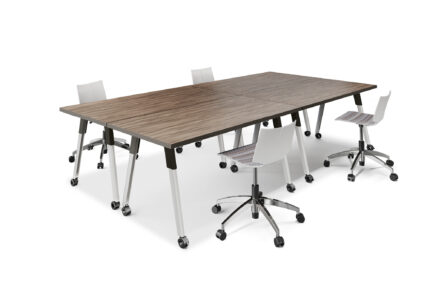 troupe steel leg table