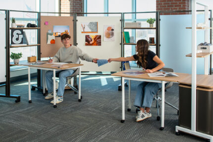 rollic mobile furniture, nerita sustainable molded chair