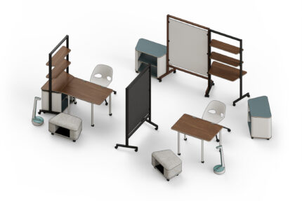 Rollic mobile furniture aerial view